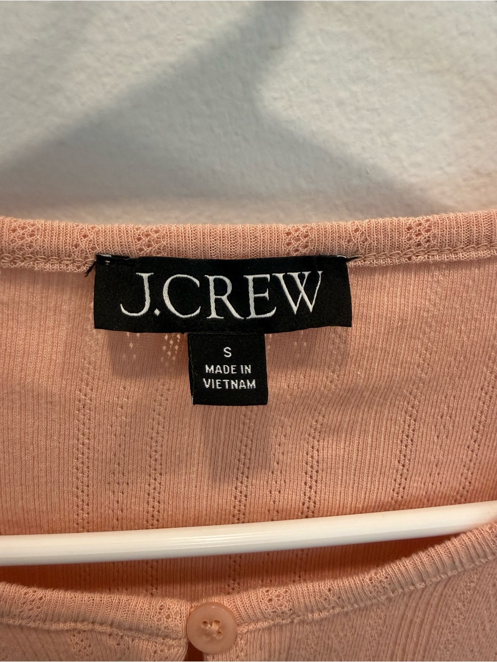 J. Crew Ribbed Button-Front Short Sleeve Top - Picture 2 of 3